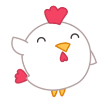 cute fat chicken sticker #14333534