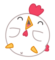 cute fat chicken sticker #14333536