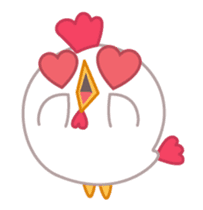 cute fat chicken sticker #14333538