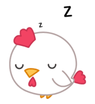 cute fat chicken sticker #14333543