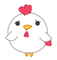 cute fat chicken sticker #14333548