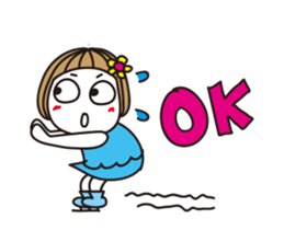 Bangs short girl vol.28 sticker #14334662