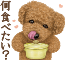 Toy Poodle & Toy Poodle. family sticker #14334995