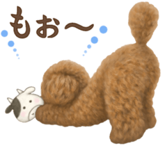 Toy Poodle & Toy Poodle. family sticker #14335001