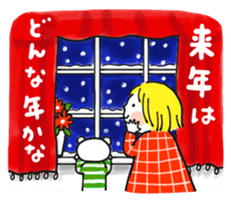 Good friends New Year's Holidays sticker #14335124