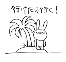 Panda & Rabbit excuse Illustrations sticker #14335503