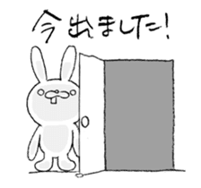 Panda & Rabbit excuse Illustrations sticker #14335508