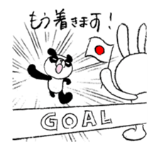 Panda & Rabbit excuse Illustrations sticker #14335510