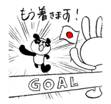Panda & Rabbit excuse Illustrations sticker #14335510