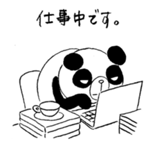Panda & Rabbit excuse Illustrations sticker #14335511