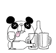 Panda & Rabbit excuse Illustrations sticker #14335513