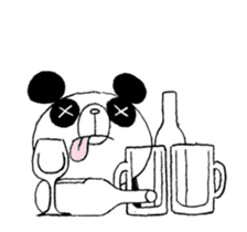 Panda & Rabbit excuse Illustrations sticker #14335513