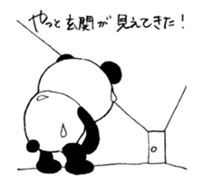Panda & Rabbit excuse Illustrations sticker #14335514