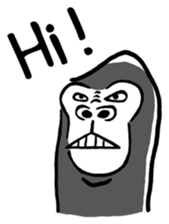 Gori-Kun | Mono-Feel Gorilla (Eng Ver.) sticker #14335782