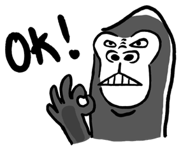 Gori-Kun | Mono-Feel Gorilla (Eng Ver.) sticker #14335783