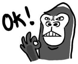 Gori-Kun | Mono-Feel Gorilla (Eng Ver.) sticker #14335783