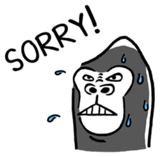 Gori-Kun | Mono-Feel Gorilla (Eng Ver.) sticker #14335786