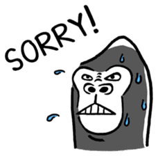 Gori-Kun | Mono-Feel Gorilla (Eng Ver.) sticker #14335786