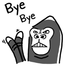 Gori-Kun | Mono-Feel Gorilla (Eng Ver.) sticker #14335787