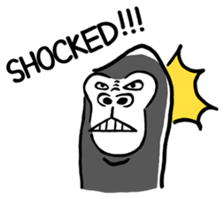 Gori-Kun | Mono-Feel Gorilla (Eng Ver.) sticker #14335790