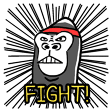 Gori-Kun | Mono-Feel Gorilla (Eng Ver.) sticker #14335797