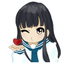 Natsuko, the lovely girl sticker #14335872