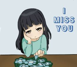 Natsuko, the lovely girl sticker #14335875