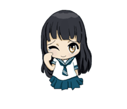 Natsuko, the lovely girl sticker #14335892