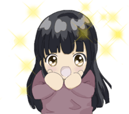 Natsuko, the lovely girl sticker #14335904