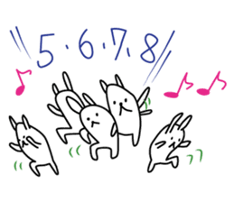 Dance Rabbit sticker #14336531