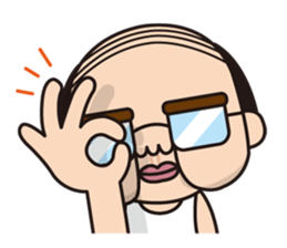 Middle aged man sticker #14337231