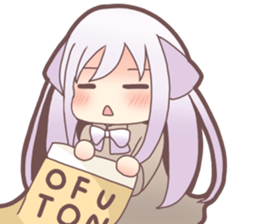 nyaa and mii sticker #14337618