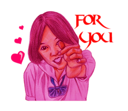 Teen girl cute brilliant. sticker #14337918