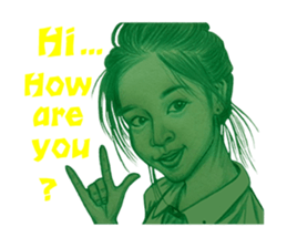 Teen girl cute brilliant. sticker #14337922