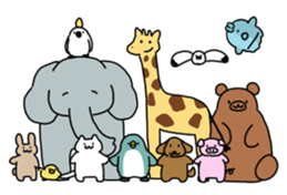 Small penguins sticker #14338013