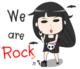 Gigi Rock girl sticker #14338287