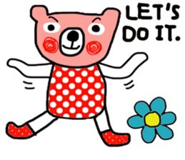 Polka Bear in October sticker #14338374