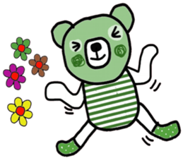 Greeny Bear in October sticker #14338439