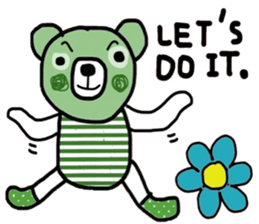 Greeny Bear in October sticker #14338446