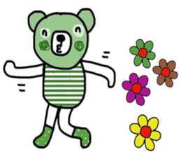 Greeny Bear in October sticker #14338457