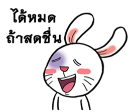 This is a cat and is not a rabbit sticker #14338986