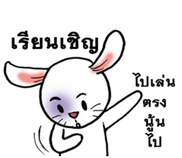 This is a cat and is not a rabbit sticker #14338998