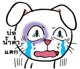 This is a cat and is not a rabbit sticker #14339003