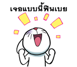 This is a cat and is not a rabbit sticker #14339009