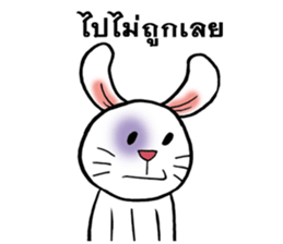 This is a cat and is not a rabbit sticker #14339010