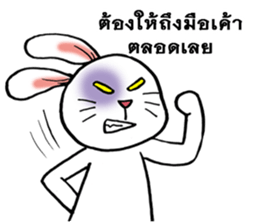 This is a cat and is not a rabbit sticker #14339012