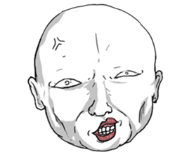 HERE FACE sticker #14339254