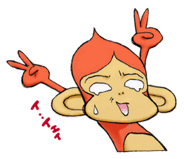 Kiku Saru sticker #14340543