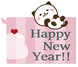 Kitty Panda New Year sticker sticker #14341560