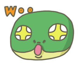 The frog on the lotus leaf sticker #14342954